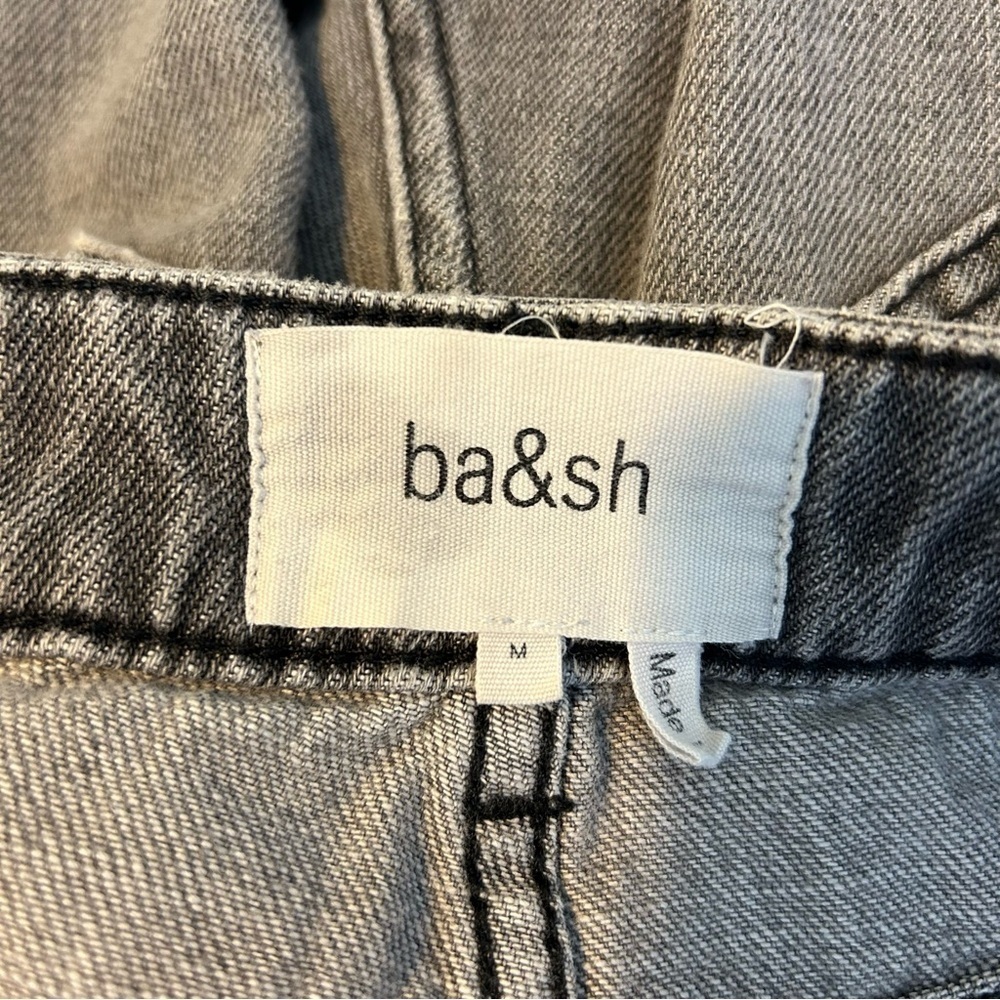 Ba&shHigh Waisted Grey Wide Leg "Lady Jeans Size M - Picture 9 of 14